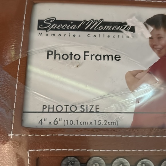 NWT Special Moments Memories Collection Photo Frame 4”x6” FATHER Leather Look - Picture 4 of 9